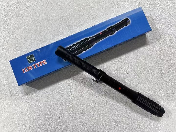 【1138狼牙电棍】高压防身电棒 便携式伸缩狼牙棒型电击器（37厘米/590克）